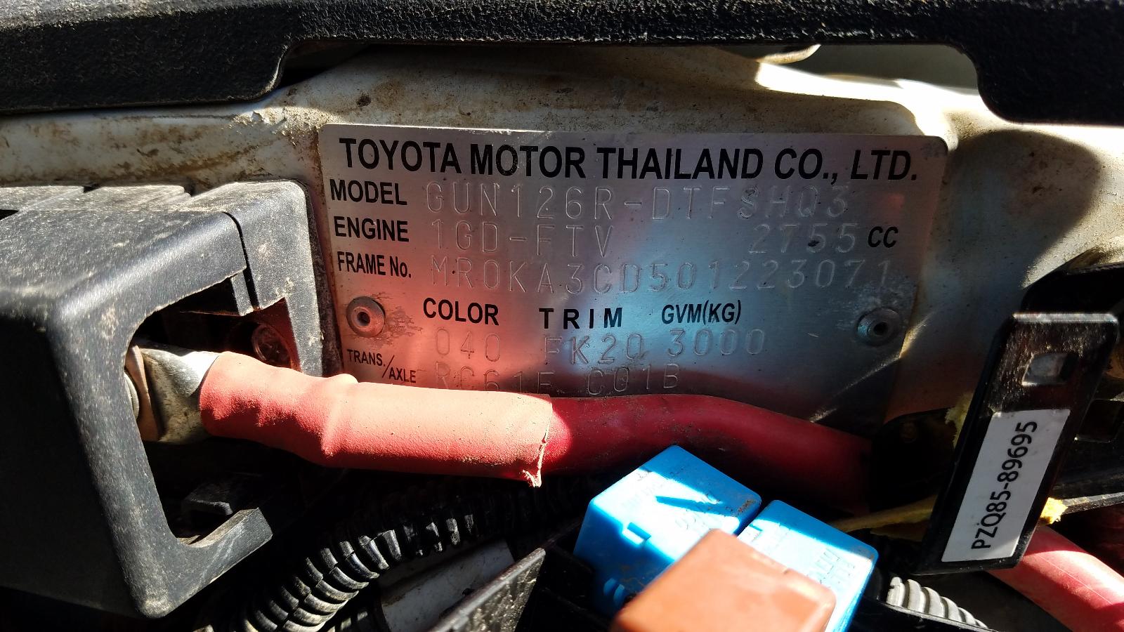 View Auto part Right Rear Door Sliding Toyota Hilux 2019
