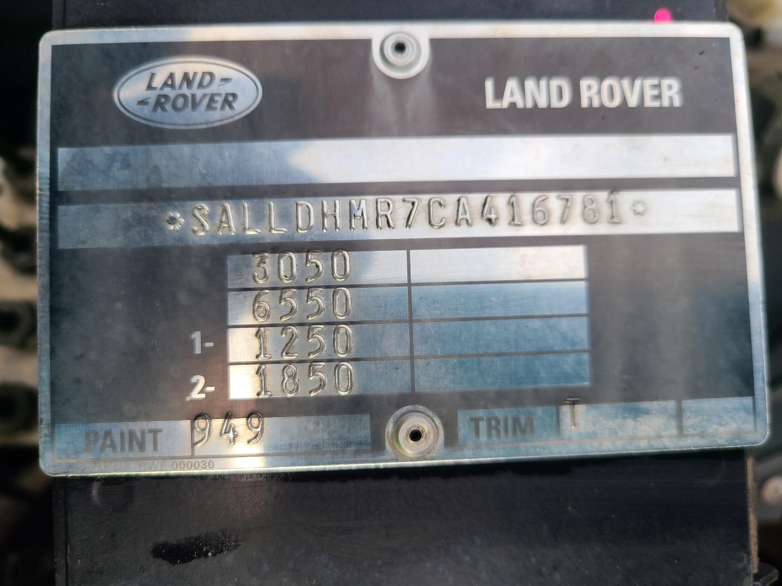 View Auto part Headrest Land Rover Defender 2012