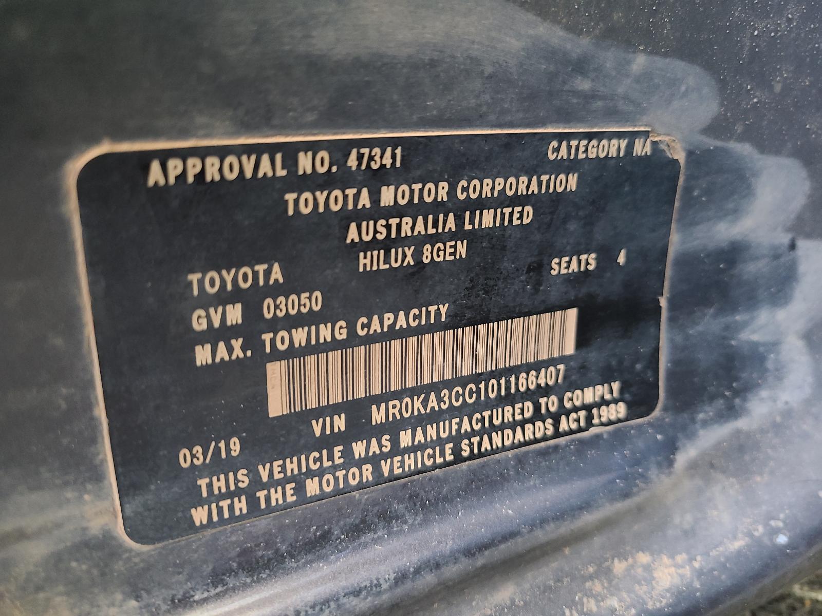 View Auto part Front Seat Toyota Hilux 2019