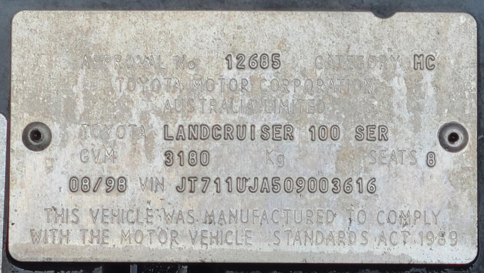 View Toyota Landcruiser 1998  