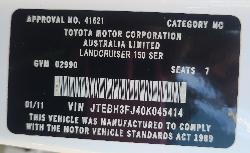 View Toyota Prado 2011 4 Door Station Wagon