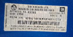 View Holden Colorado 2014 4 Door Utility