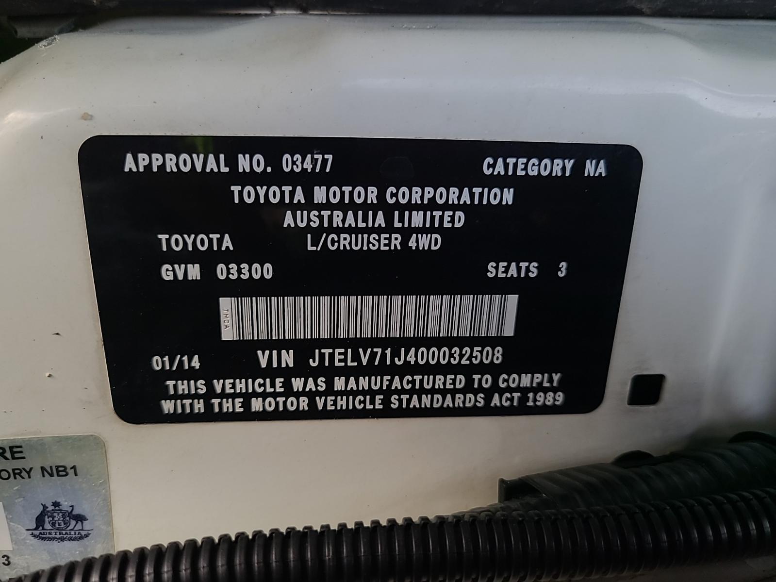 View Toyota Landcruiser 2014 2 Door Pickup