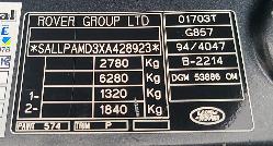 View Land Rover Rangerover 1999 4 Door Station Wagon