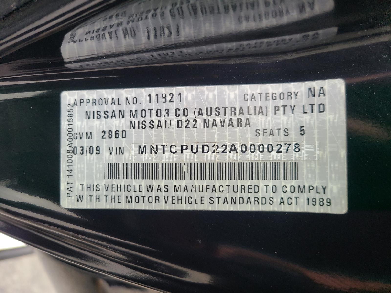 View Nissan Navara 2009  