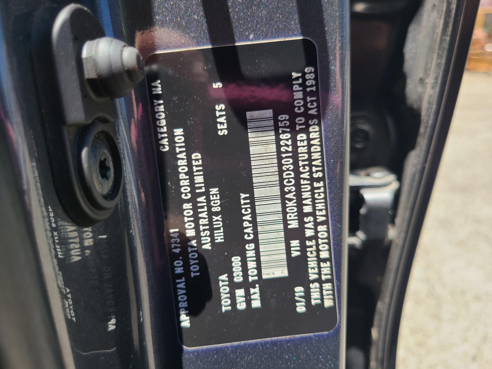 View Toyota Hilux 2019 4 Door Pickup