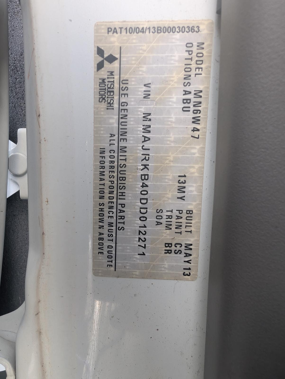 View Mitsubishi Triton 2013 4 Door Utility