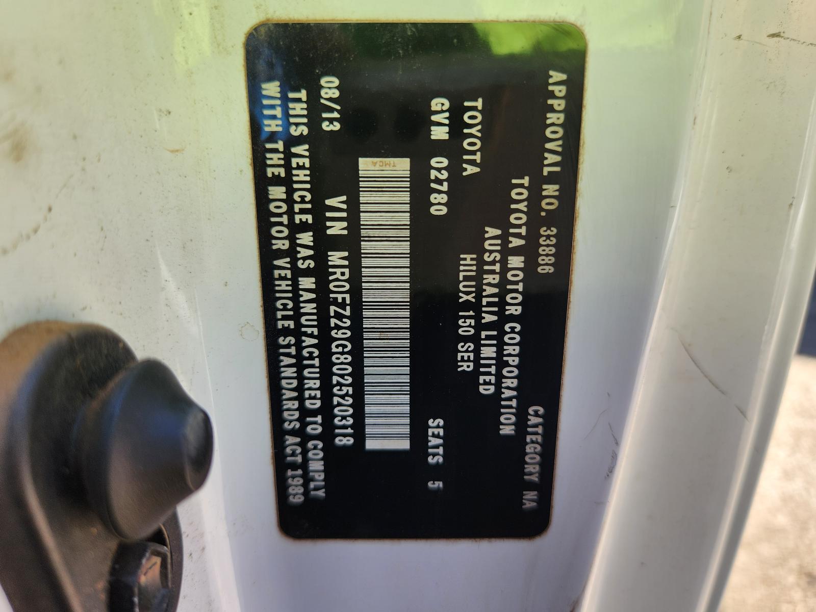 Toyota Hilux 2013 4 Door Utility View Toyota Hilux 2013 4 Door Utility
