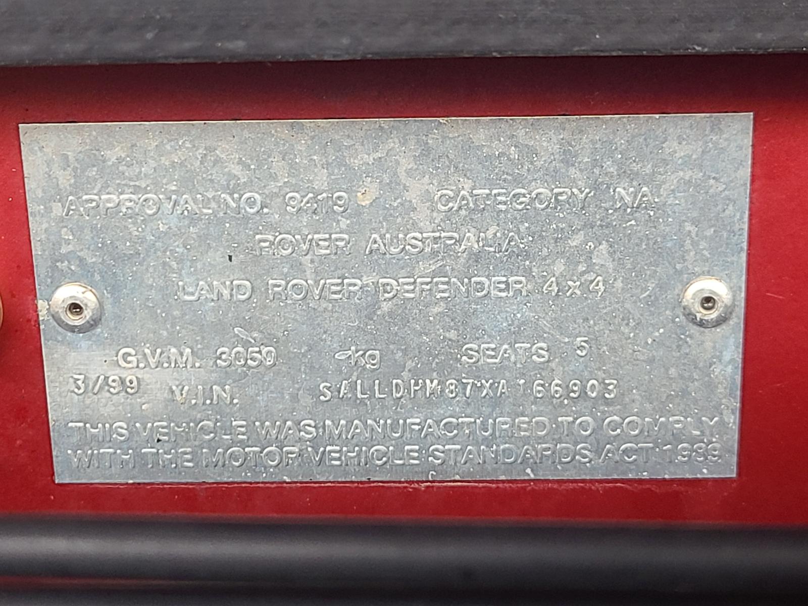 View Land Rover Defender 1999 4 Door Station Wagon