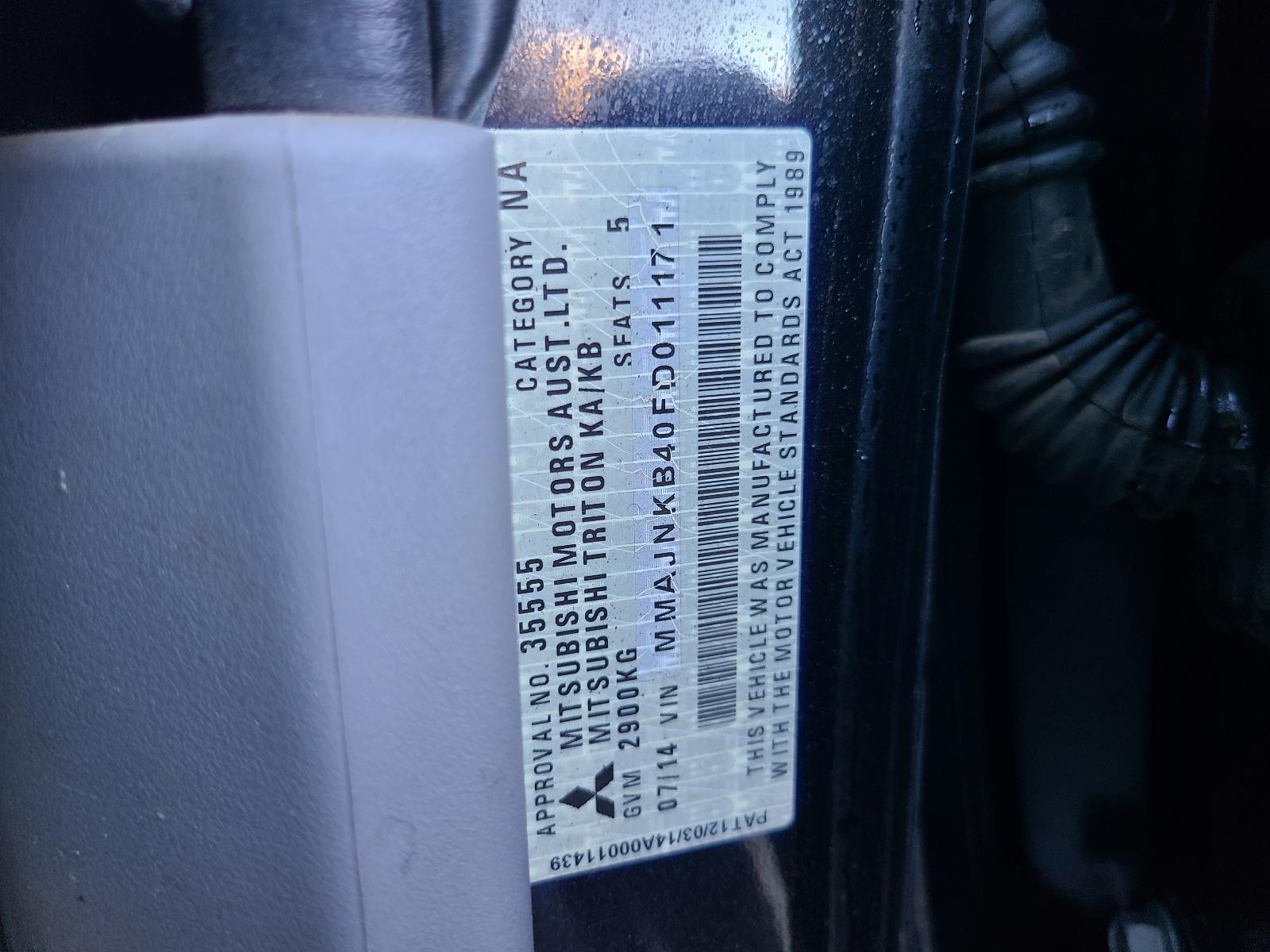 View Mitsubishi Triton 2014 4 Door Utility
