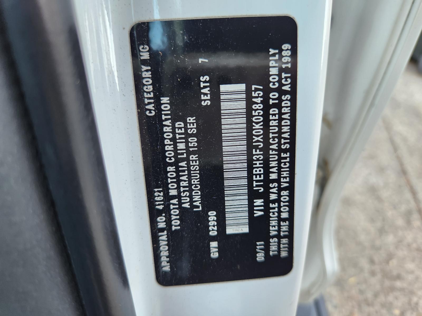 View Toyota Prado 2011 4 Door Station Wagon