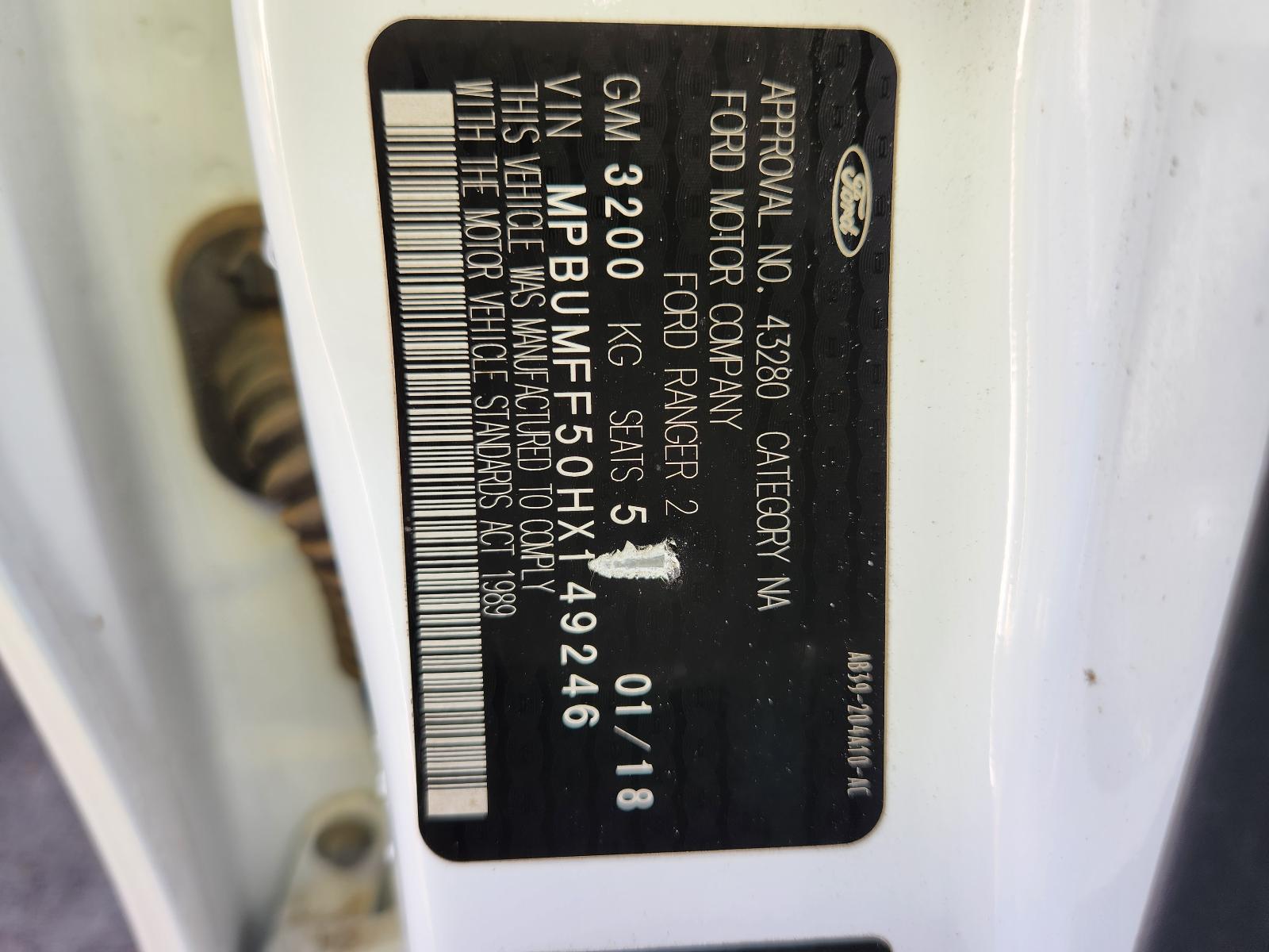 Ford Ranger 2017 4 Door Utility View Ford Ranger 2017 4 Door Utility