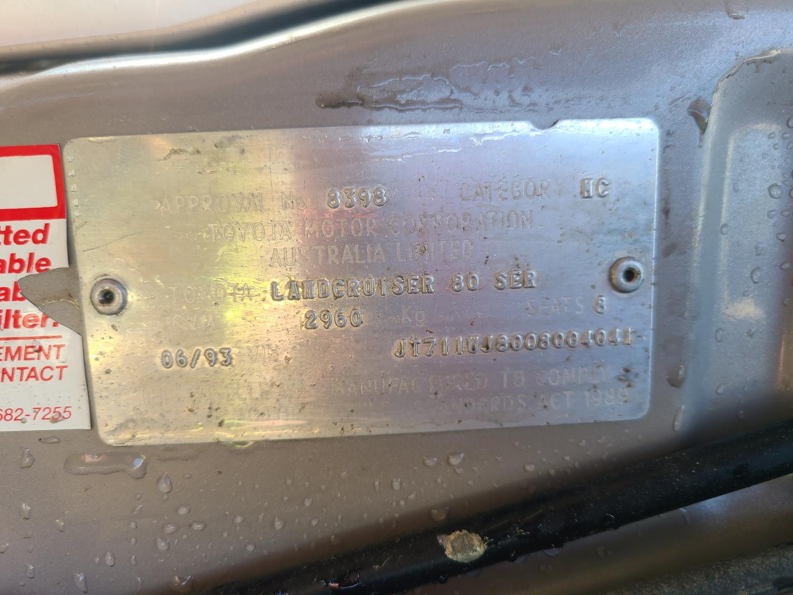 View Toyota Landcruiser 1993 4 Door Station Wagon
