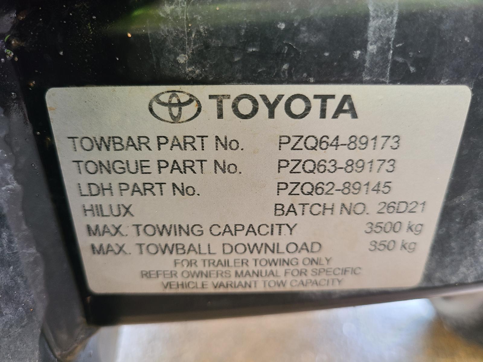 View Toyota Hilux 2021 2 Door Utility