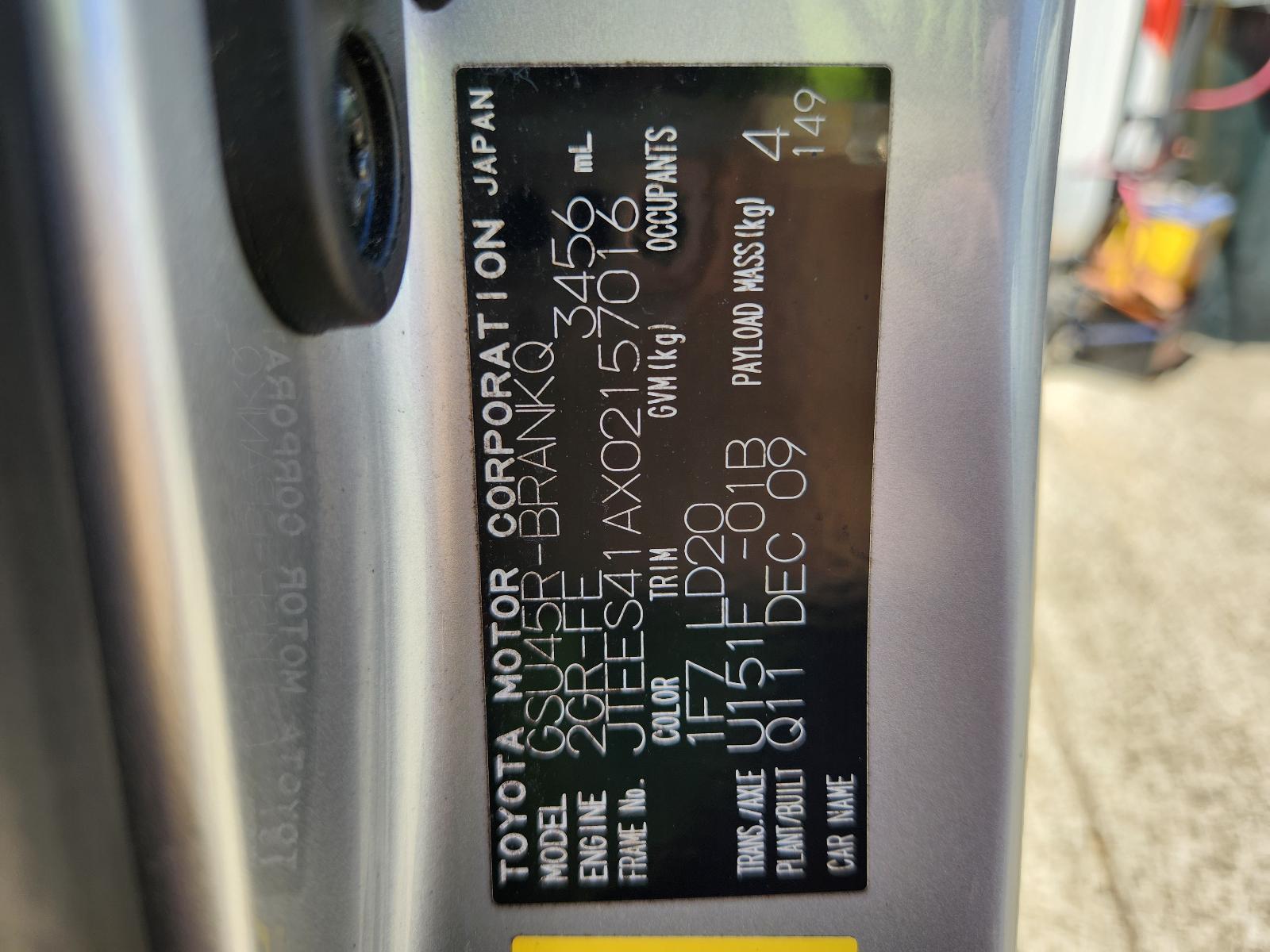 Toyota Kluger 2010 4 Door Station Wagon View Toyota Kluger 2010 4 Door Station Wagon