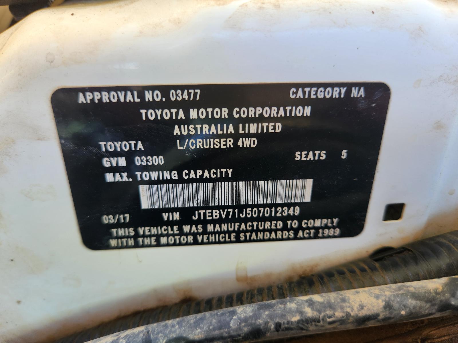 View Toyota Landcruiser 2017 4 Door Pickup