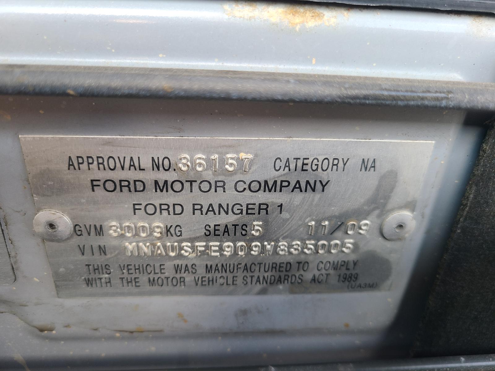 View Ford Ranger 2009 4 Door Utility