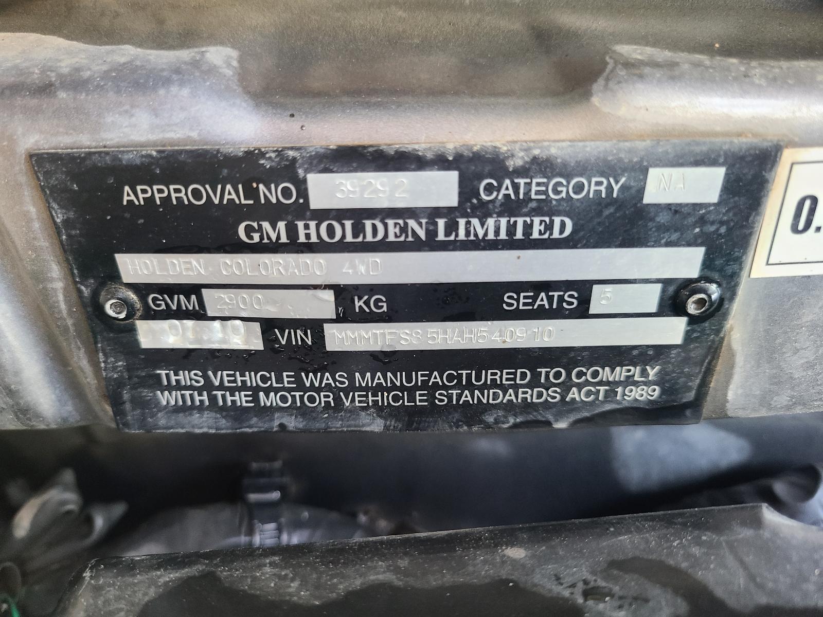 View Holden Colorado 2010  