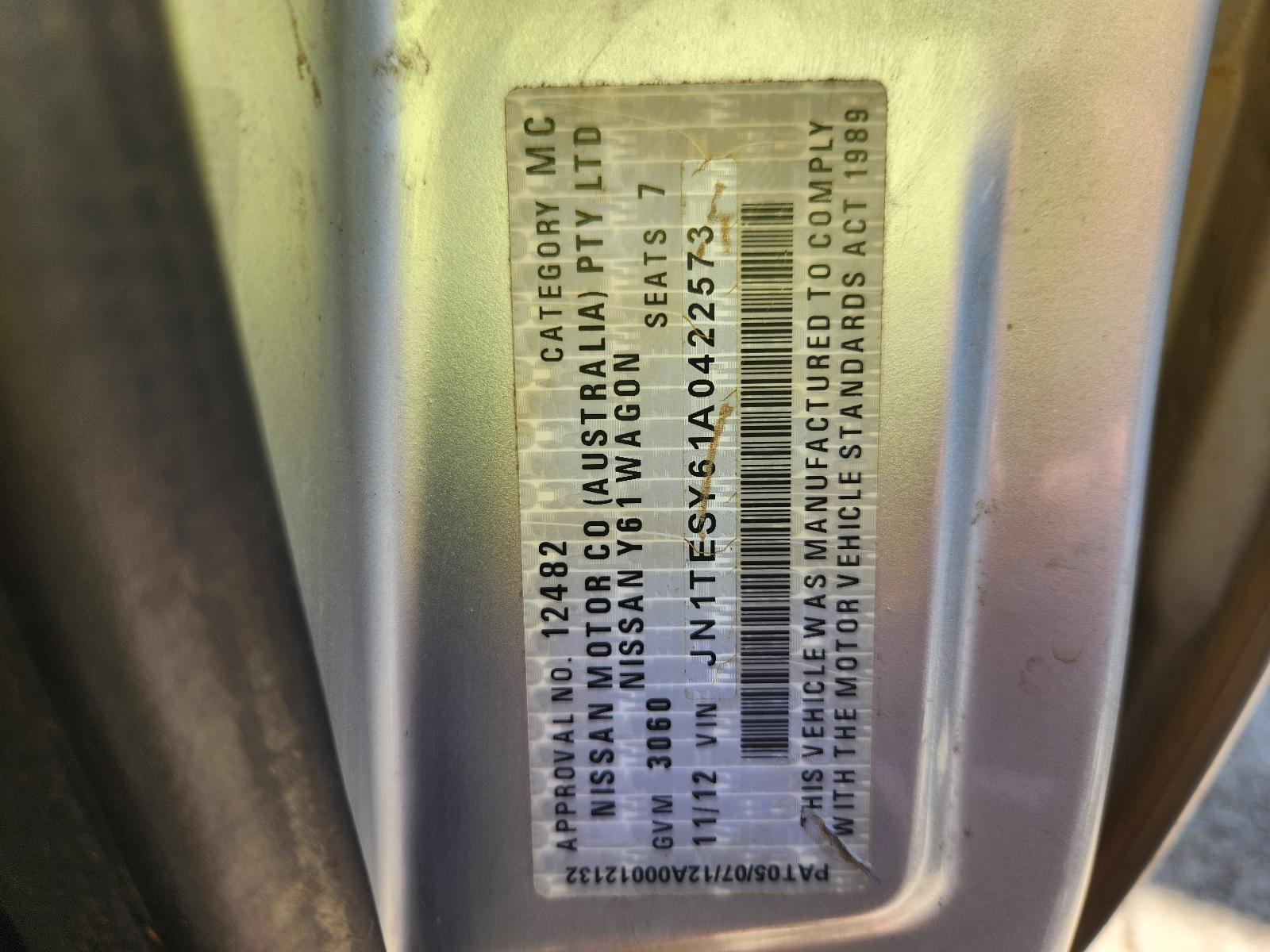 Nissan Patrol 2012 4 Door Station Wagon View Nissan Patrol 2012 4 Door Station Wagon