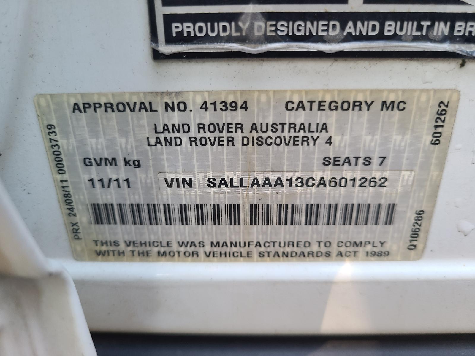 View Land Rover Discovery 2011 4 Door Station Wagon