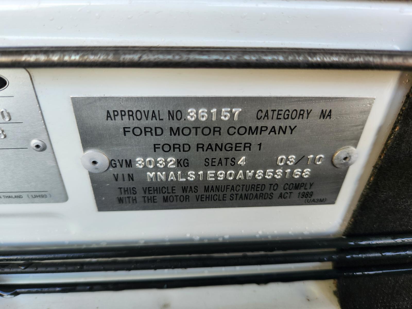 Ford Ranger 2010 2 Door Pickup View Ford Ranger 2010 2 Door Pickup