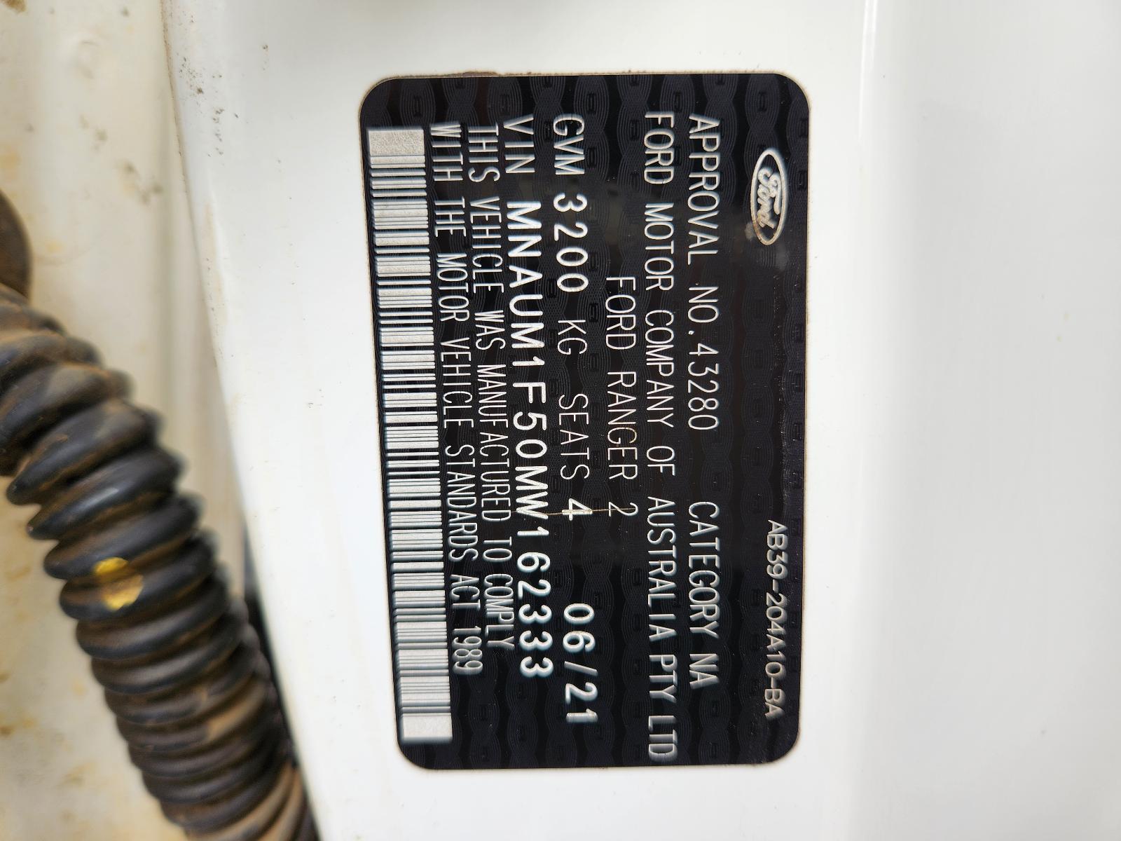 View Ford Ranger 2021 2 Door Utility