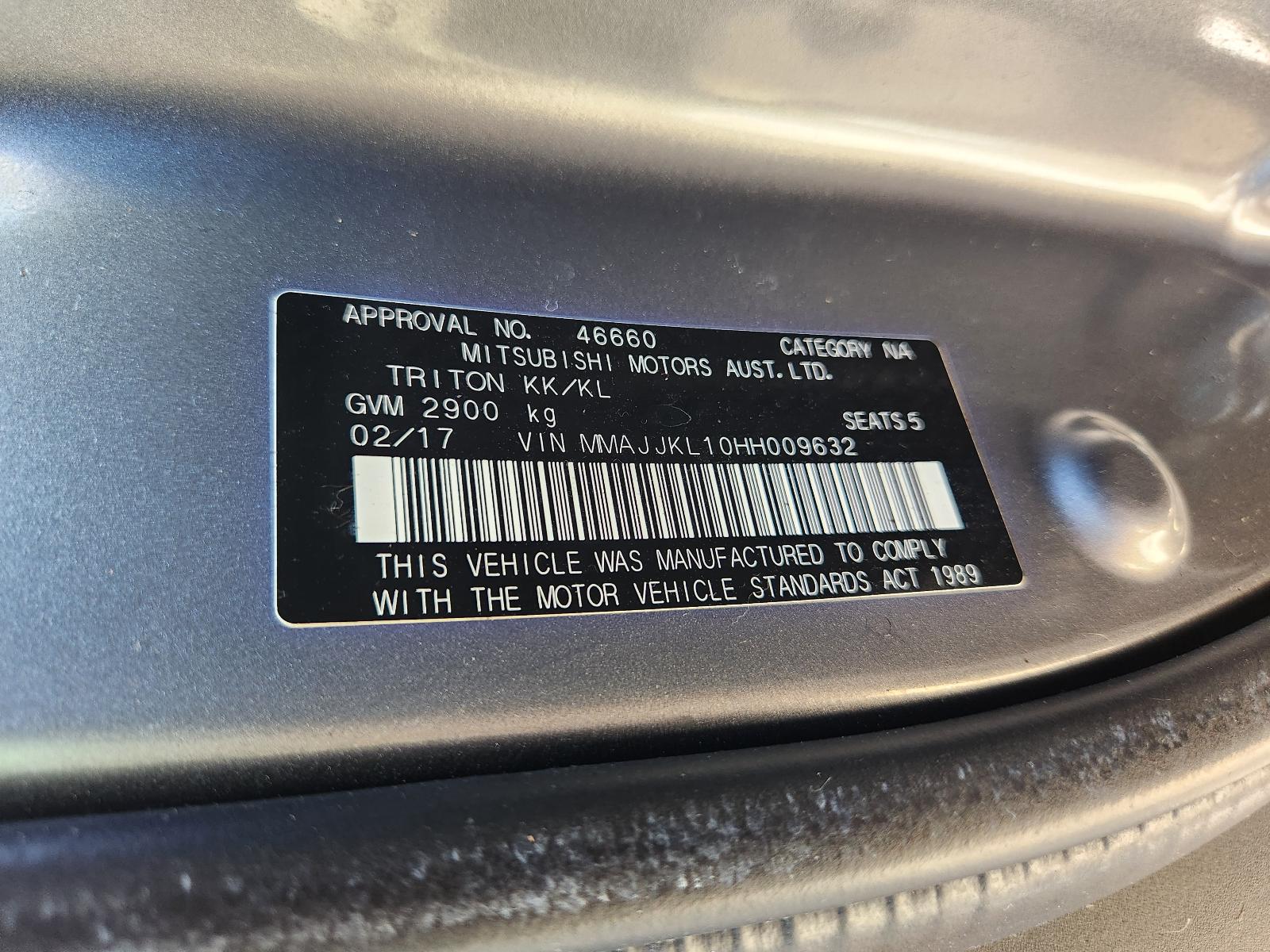 View Mitsubishi Triton 2017 4 Door Utility