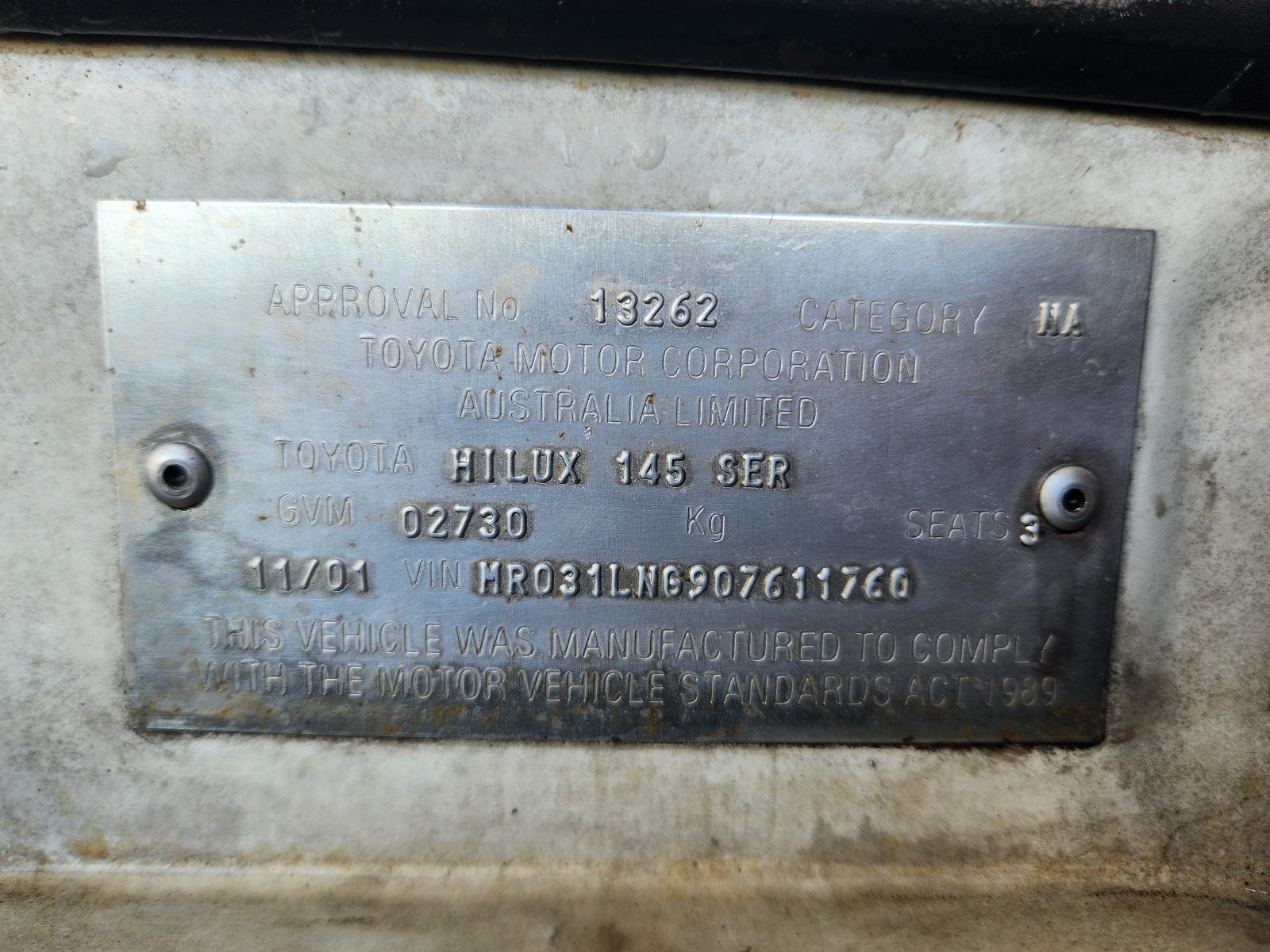 View Toyota Hilux 2002 2 Door Pickup