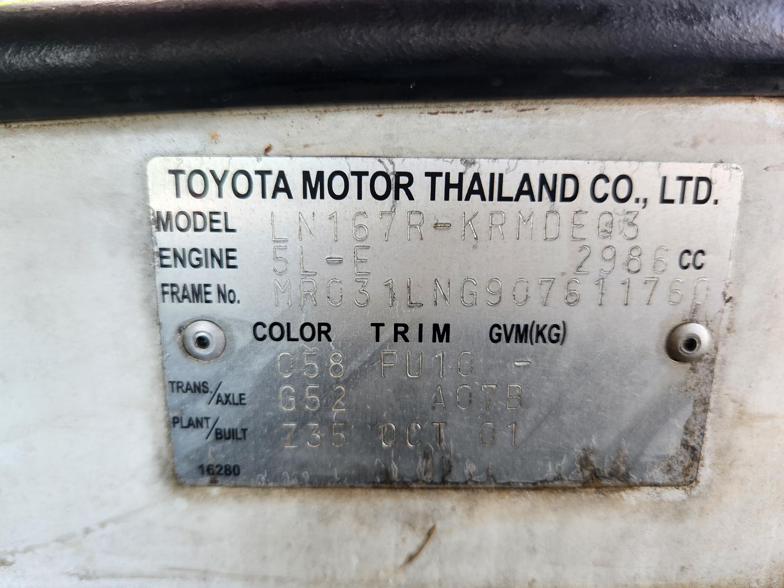 View Toyota Hilux 2002 2 Door Pickup