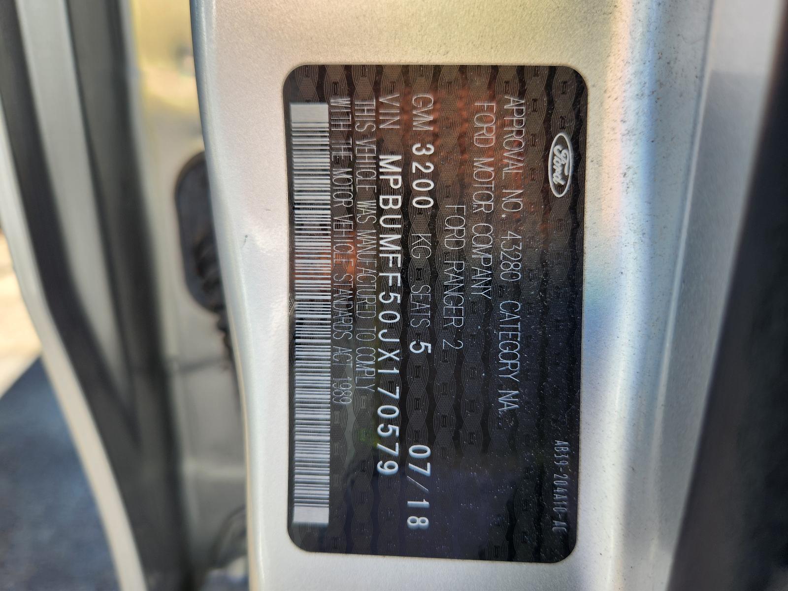 View Ford Ranger 2018 4 Door Utility