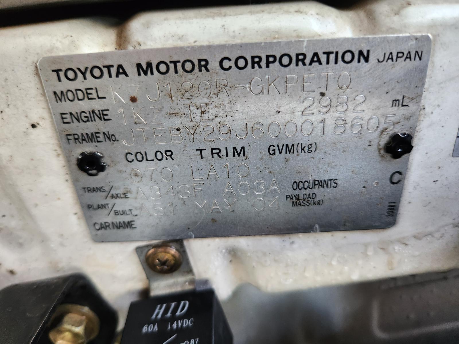 View Toyota Prado 2004  