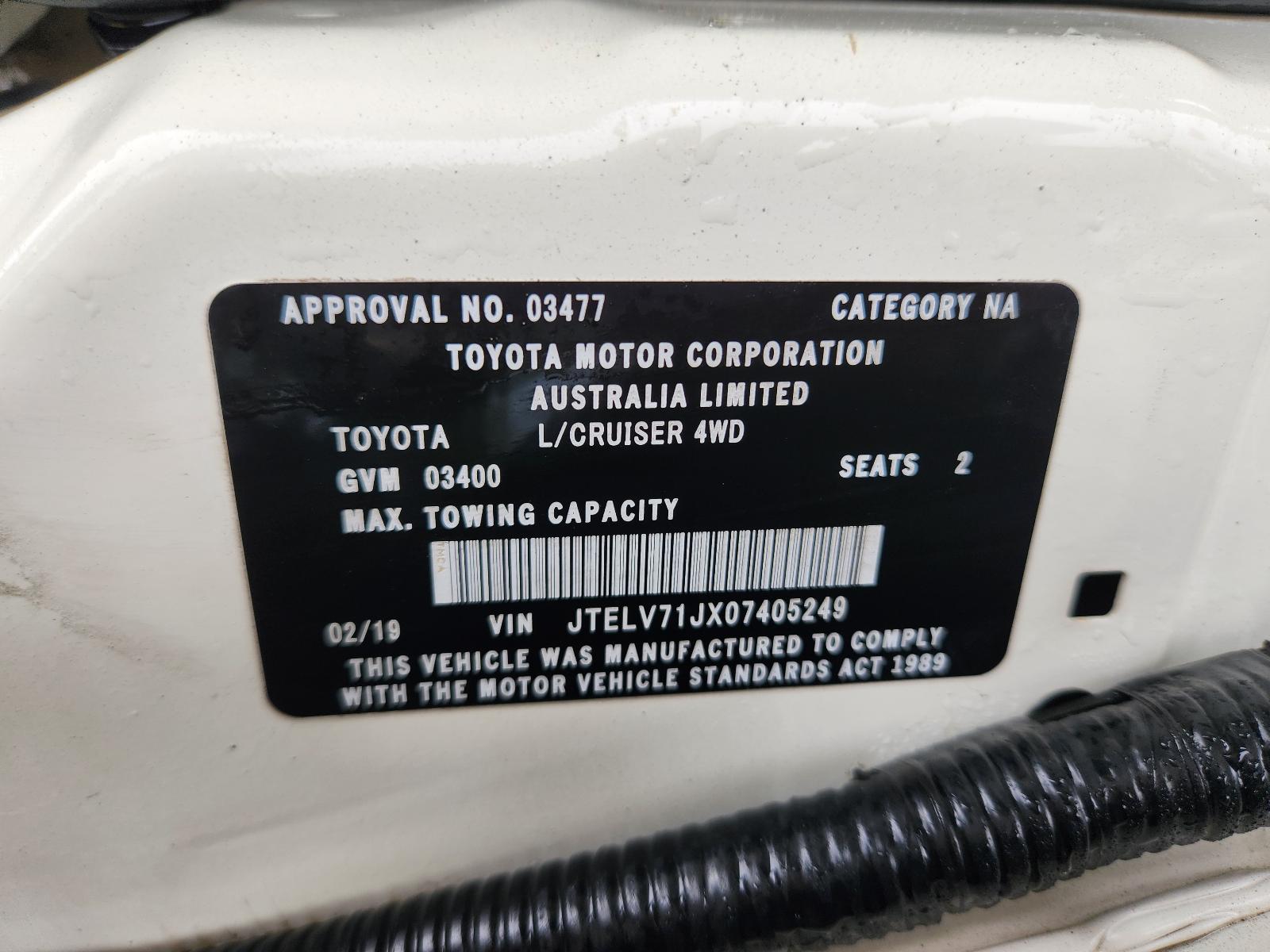 Toyota Landcruiser 2019 2 Door Utility View Toyota Landcruiser 2019 2 Door Utility