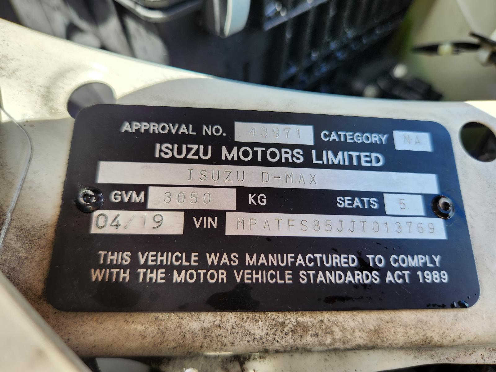 Isuzu Dmax 2019 4 Door Utility View Isuzu Dmax 2019 4 Door Utility