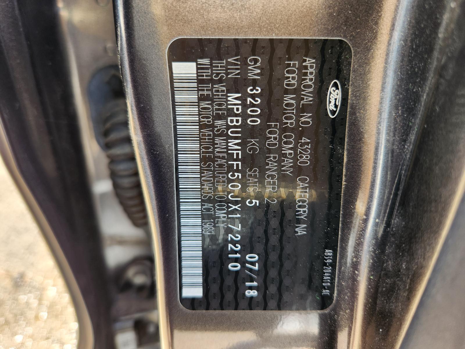 View Ford Ranger 2018 4 Door Utility