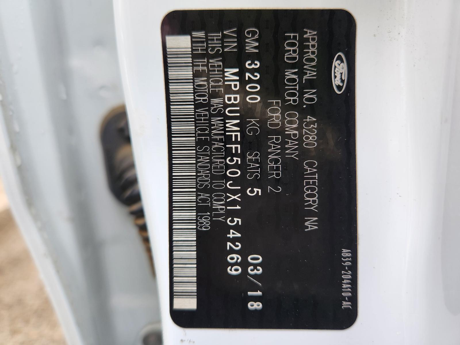 Ford Ranger 2018 4 Door Utility View Ford Ranger 2018 4 Door Utility