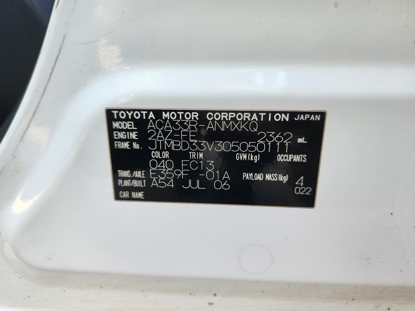 View Toyota Rav4 2006 4 Door Station Wagon