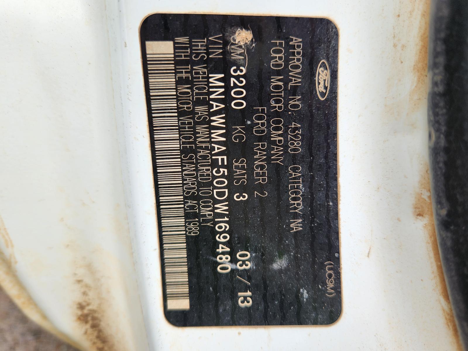 Ford Ranger 2013 2 Door Utility View Ford Ranger 2013 2 Door Utility