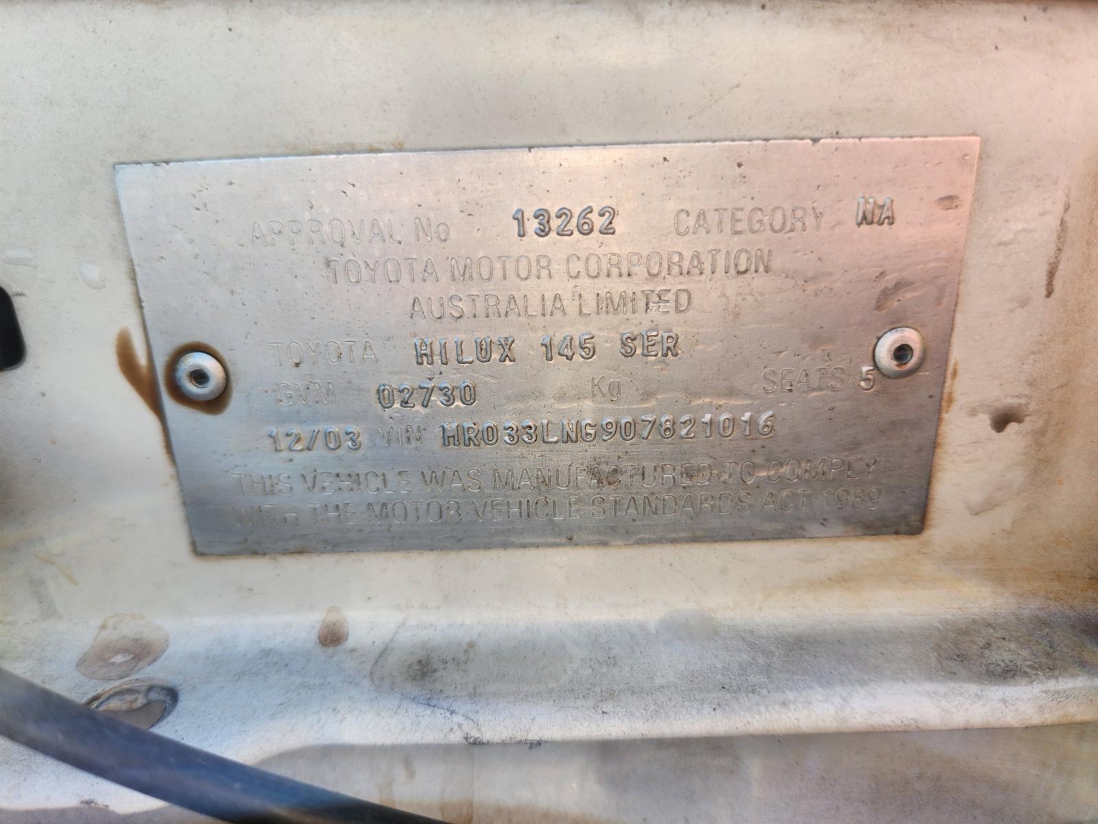 Toyota Hilux 2004 4 Door Utility View Toyota Hilux 2004 4 Door Utility