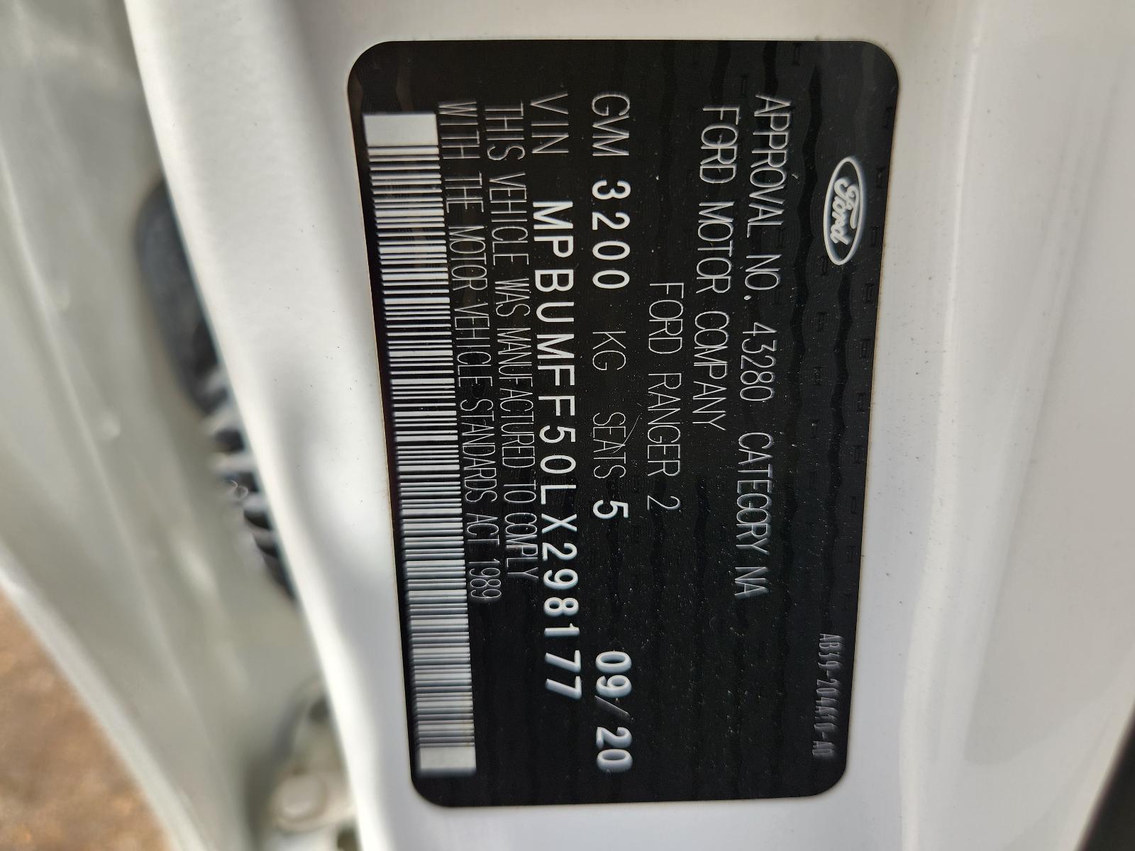 View Ford Ranger 2020 4 Door Utility