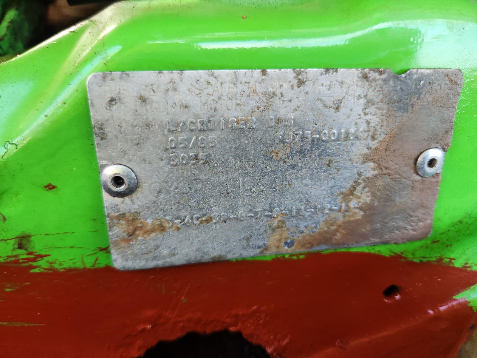 Toyota Landcruiser 1986 2 Door Station Wagon View Toyota Landcruiser 1986 2 Door Station Wagon