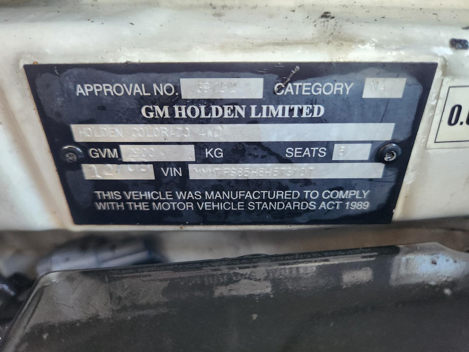 Holden Colorado 2009 4 Door Utility View Holden Colorado 2009 4 Door Utility