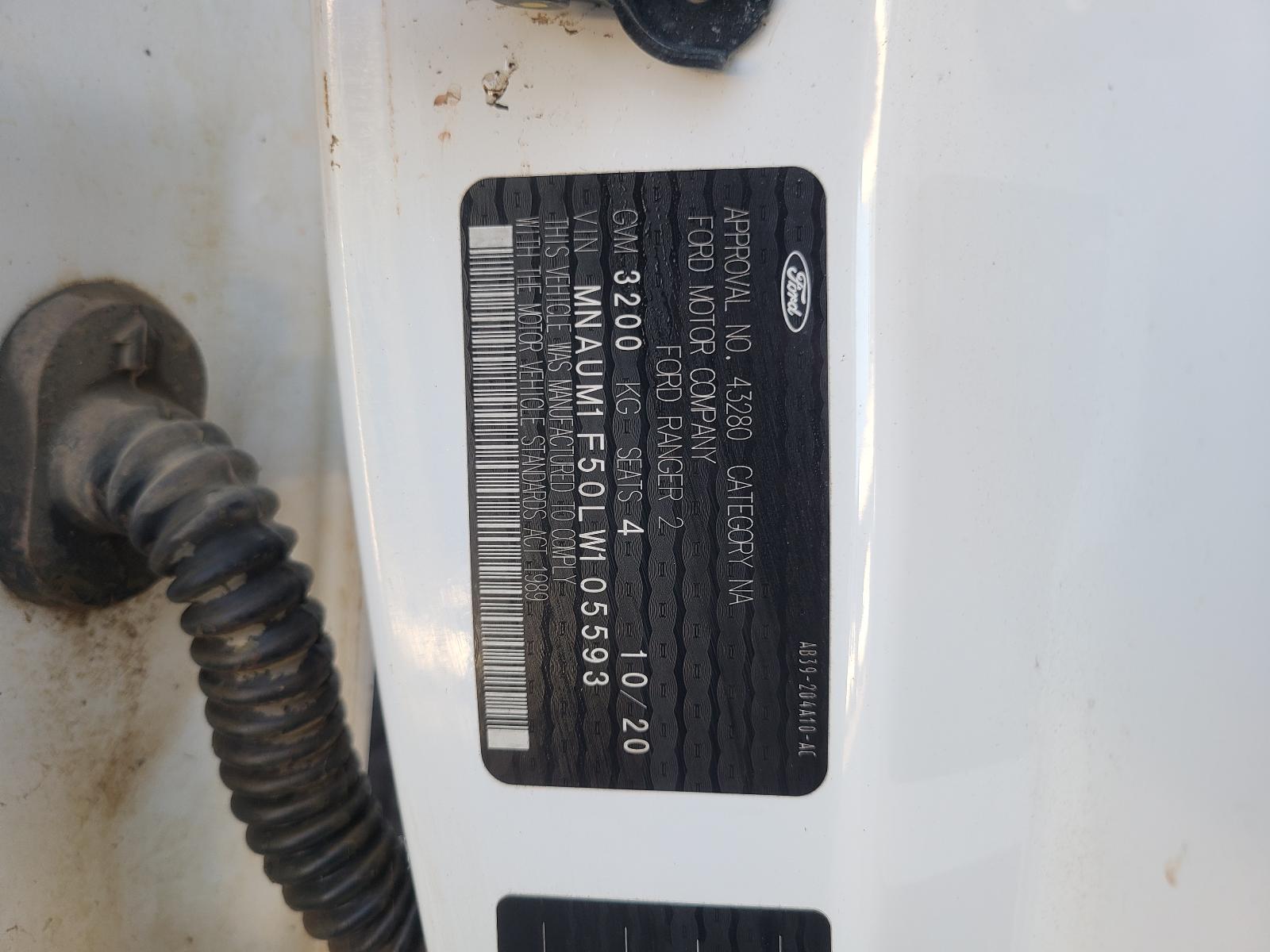 View Ford Ranger 2020 2 Door Pickup