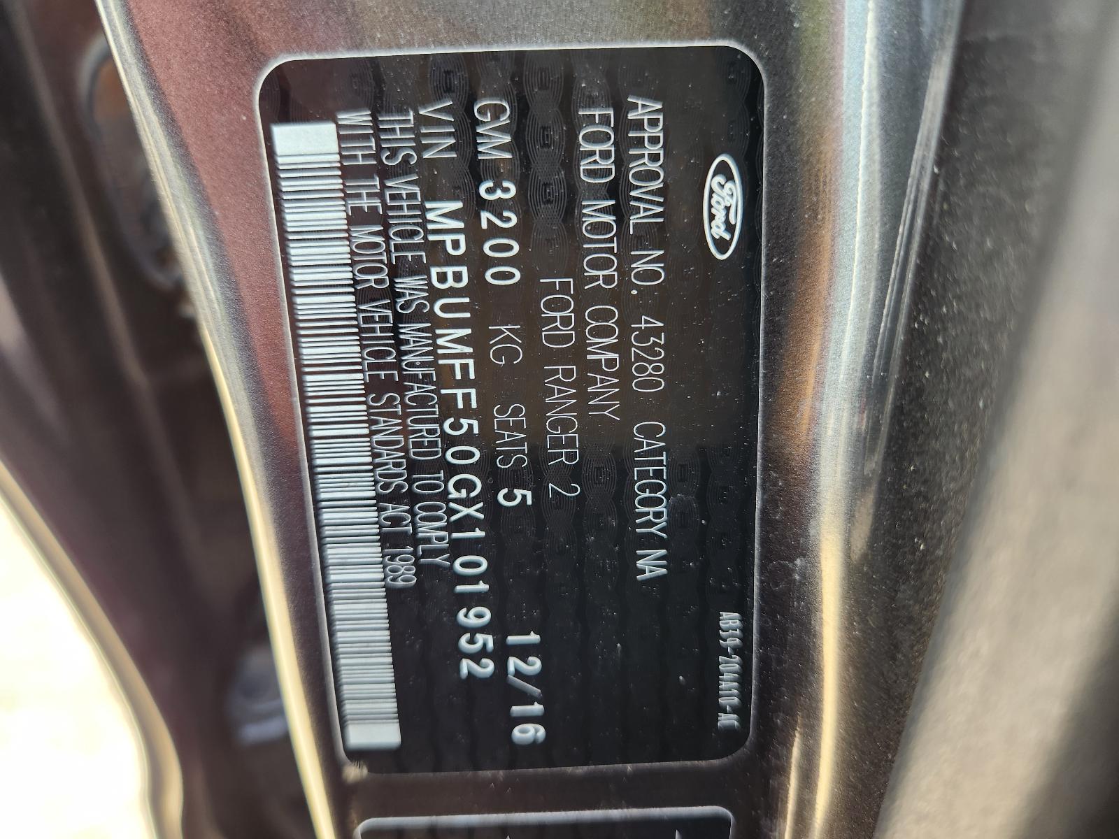 View Ford Ranger 2016  