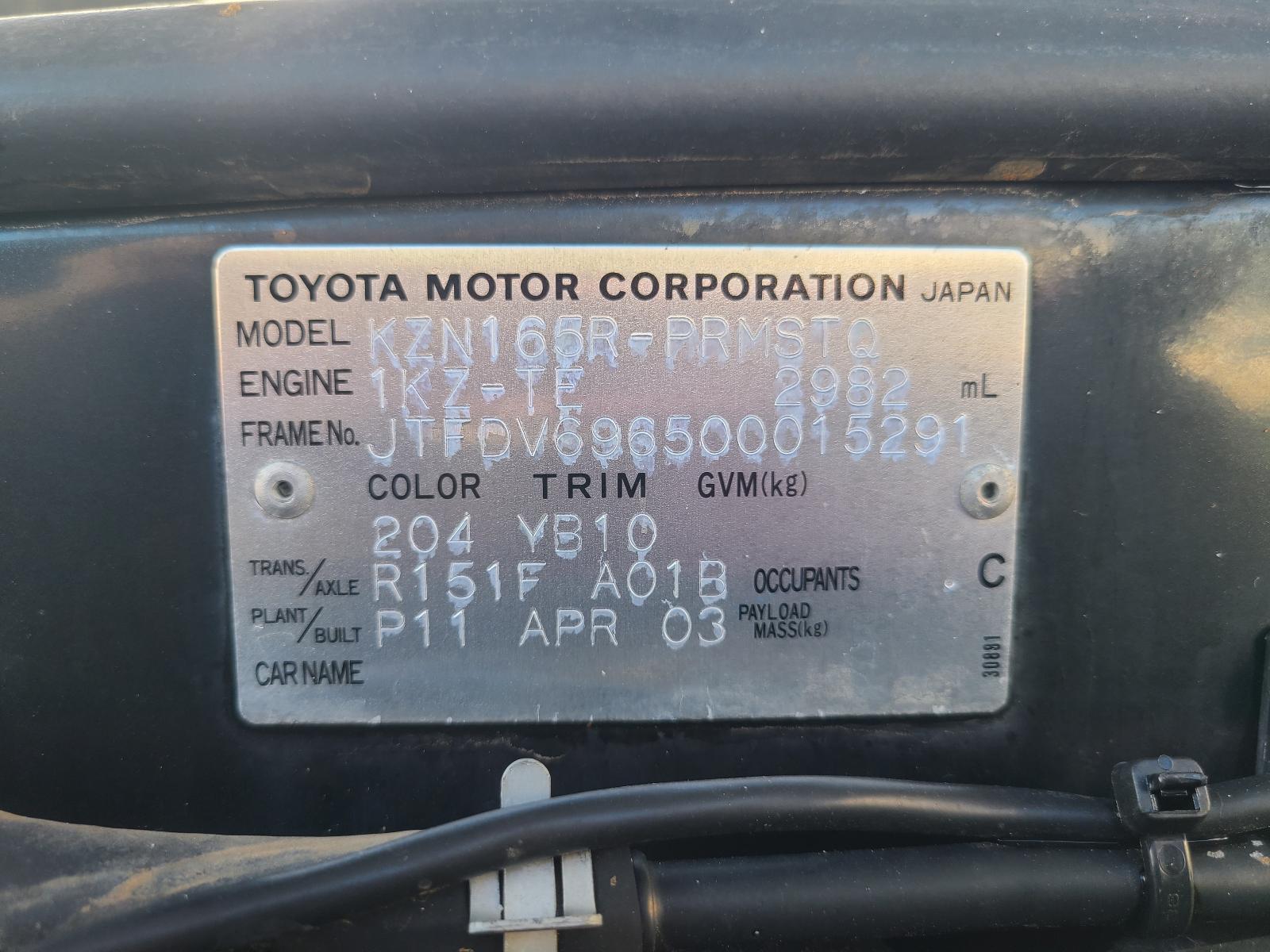 Toyota Hilux 2003 View Toyota Hilux 2003