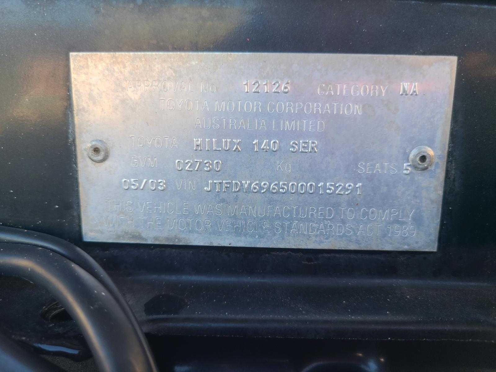 Toyota Hilux 2003 View Toyota Hilux 2003