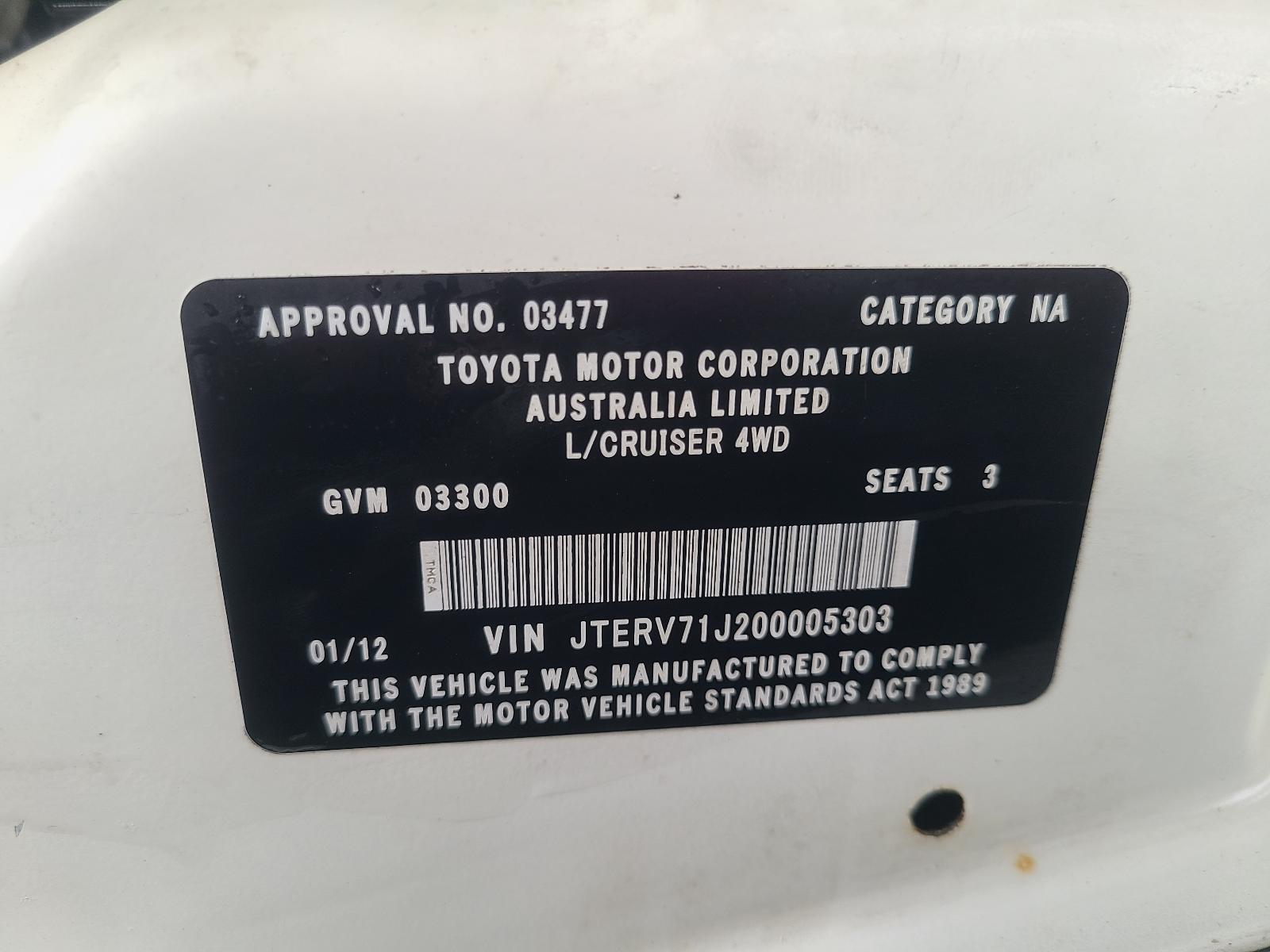 Toyota Landcruiser 2011 View Toyota Landcruiser 2011