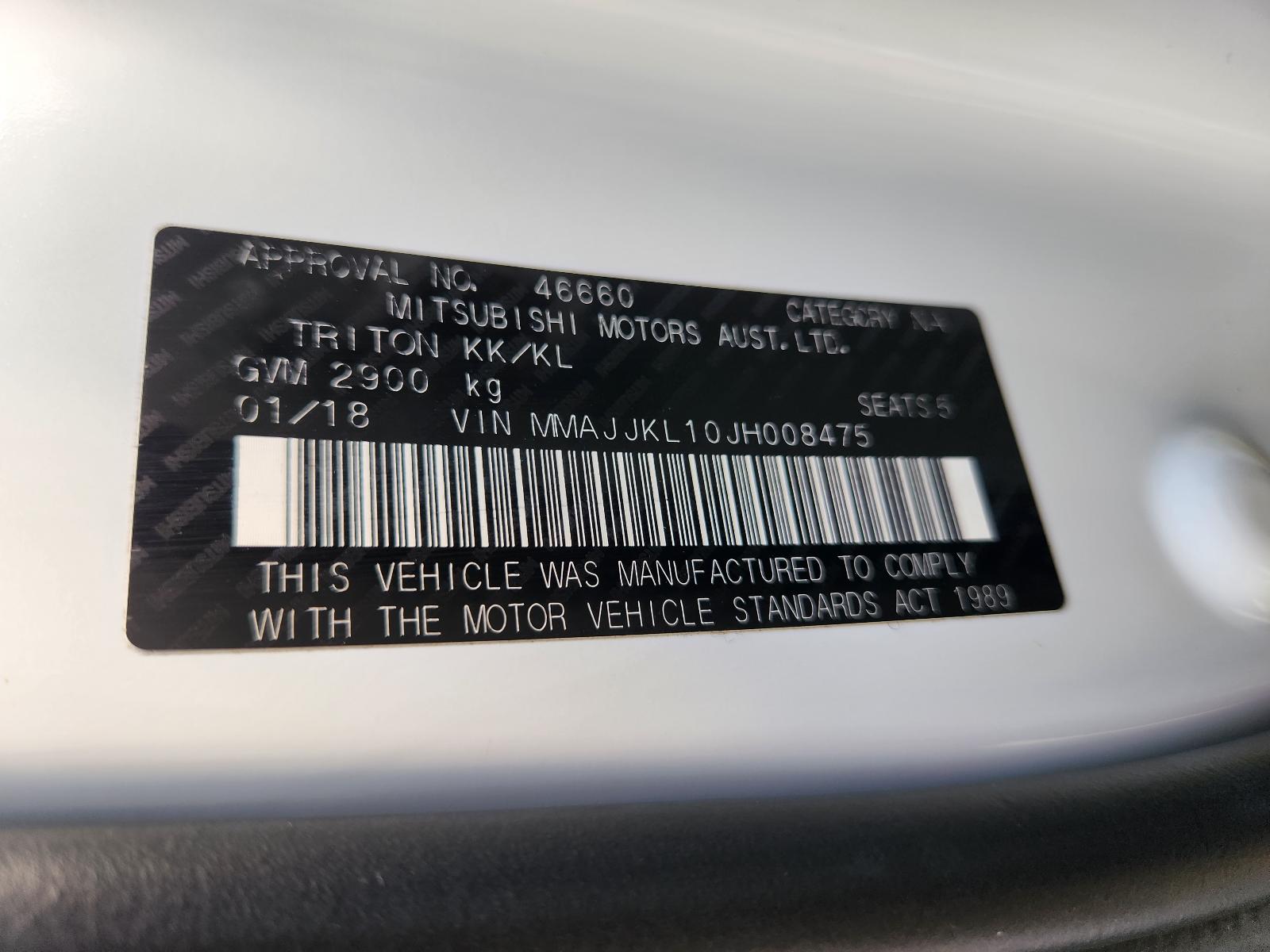 View Mitsubishi Triton 2018 4 Door Utility