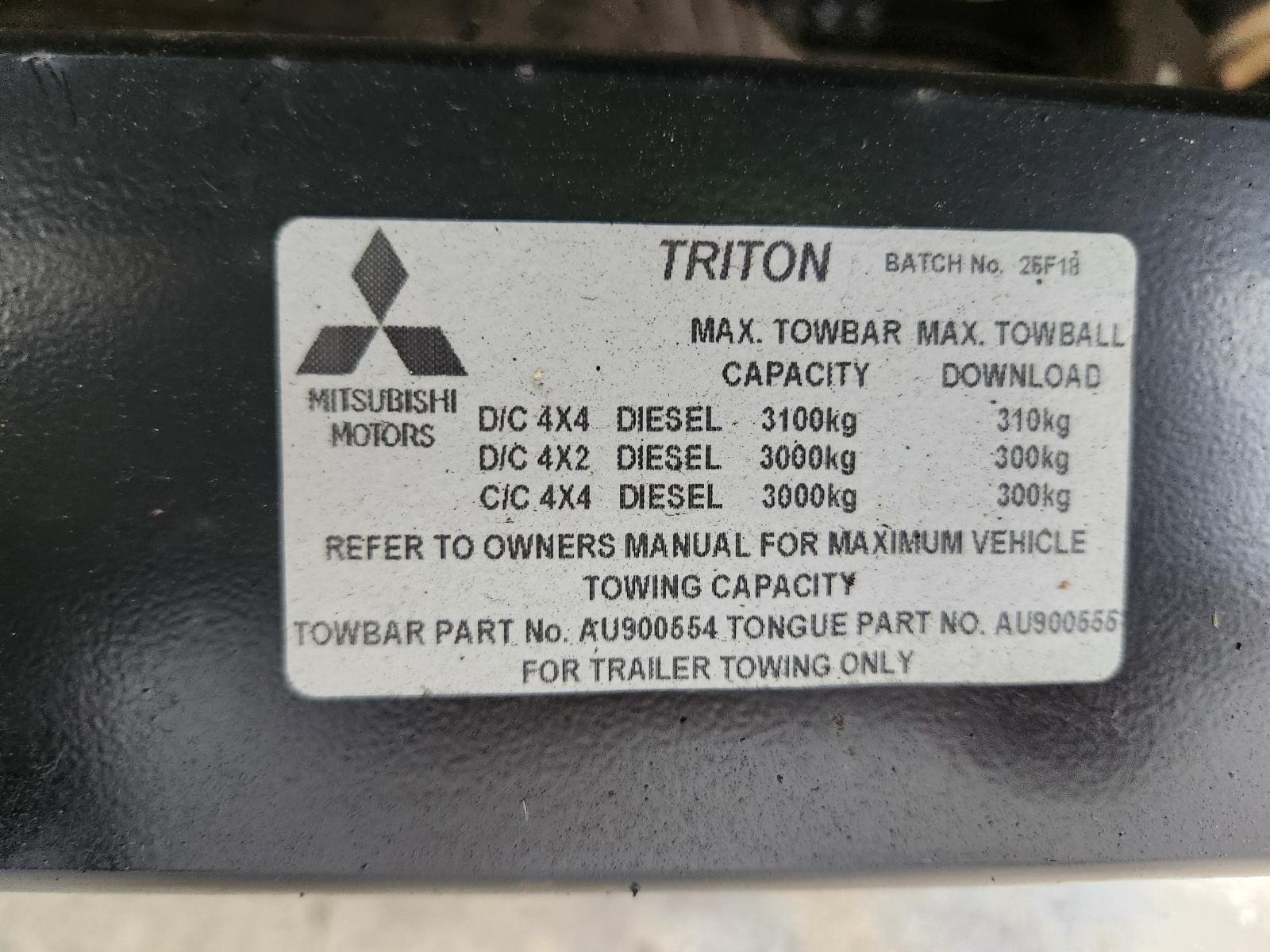 View Mitsubishi Triton 2018 4 Door Utility
