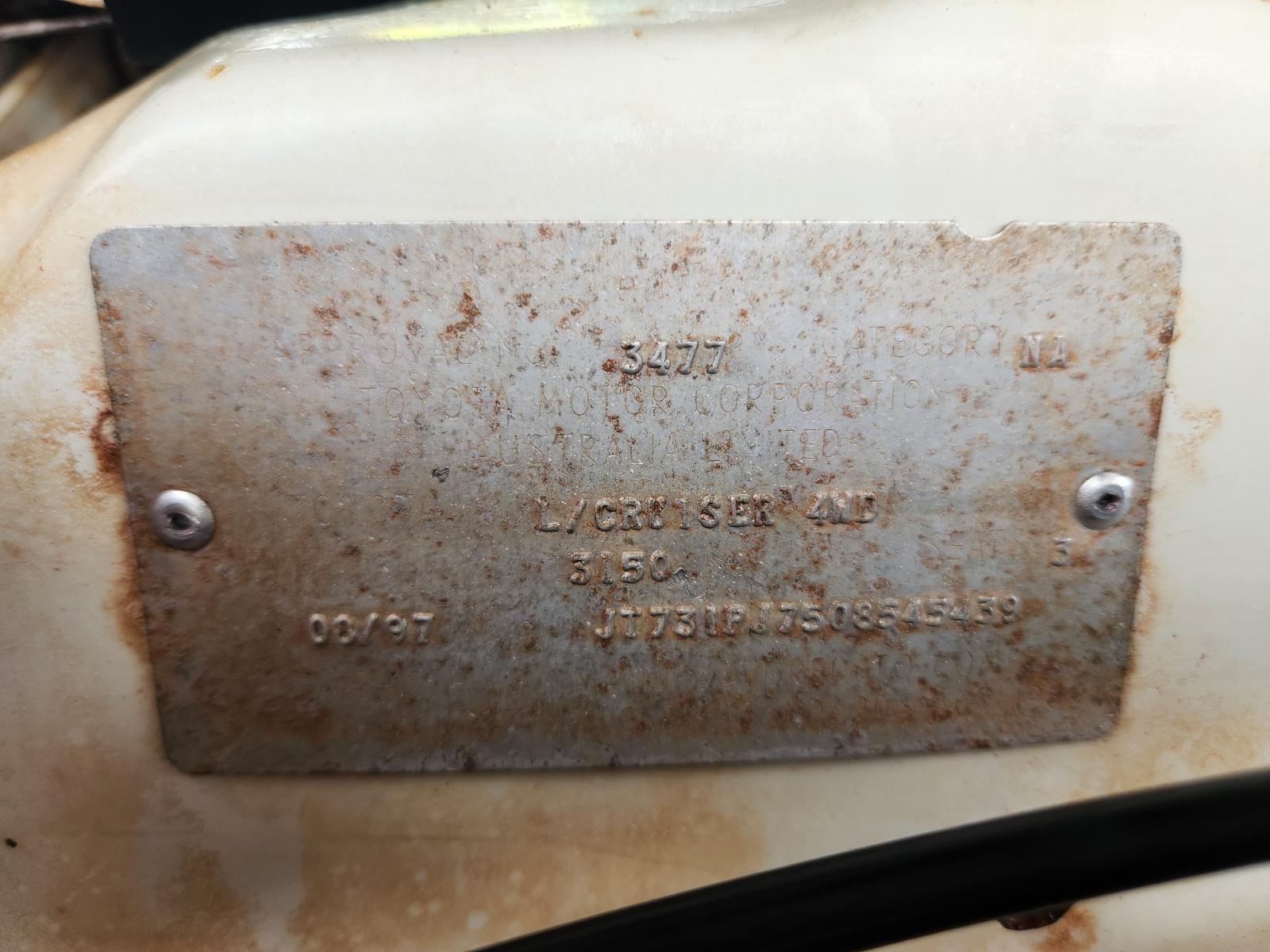 Toyota Landcruiser 1997 2 Door Utility View Toyota Landcruiser 1997 2 Door Utility
