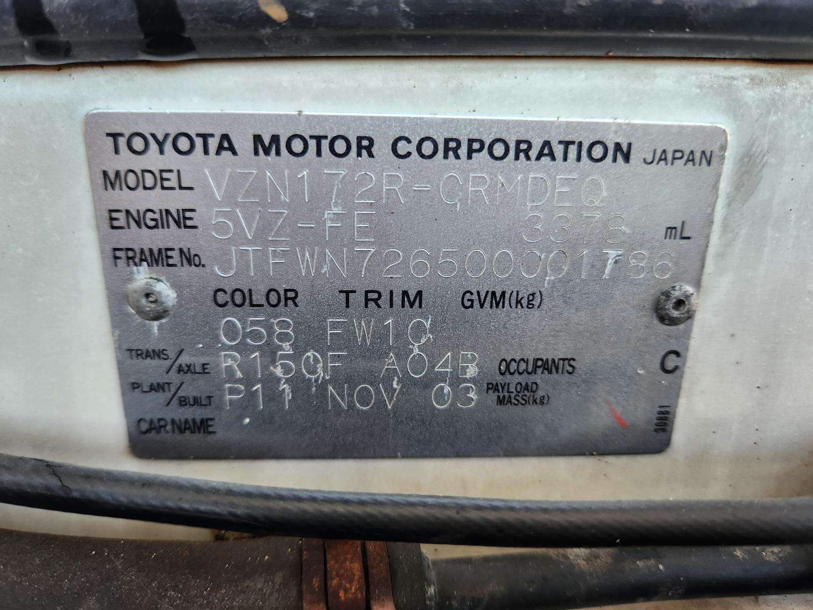 Toyota Hilux 2003 2 Door Utility View Toyota Hilux 2003 2 Door Utility